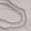 Meadowlark Knotted Micro Pearl Necklace Olive - Sterling Silver - Necklace - Walker & Hall