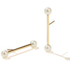 Meadowlark Lunar Barbell Earrings - Gold Plated - Walker & Hall