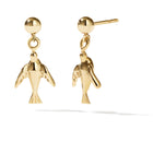 Meadowlark Dove Dot Stud Earrings - Gold Plated - Earrings - Walker & Hall