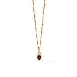 Meadowlark Micro Heart Jewel Necklace - Gold Plated - Necklace - Walker & Hall