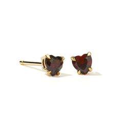 Meadowlark Micro Heart Stud Earrings - Gold Plated - Earrings - Walker & Hall