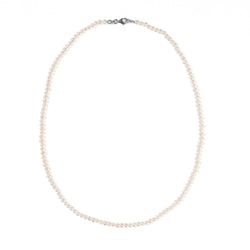 Meadowlark Micro Pearl Necklace - Sterling Silver - Walker & Hall