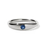 Meadowlark Mini Claude Ring - Sterling Silver & Blue Sapphire - Ring - Walker & Hall