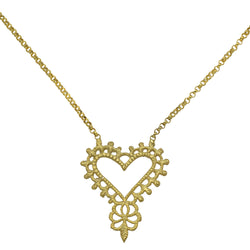 Zoe & Morgan Gypsy Love Necklace - 22ct Yellow Gold Plated - Walker & Hall