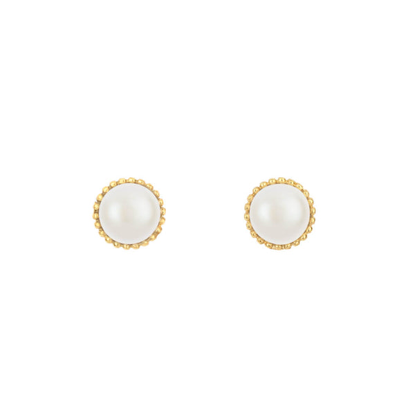 Zoe & Morgan Pearl Earrings - Gold Plated - Earrings - Walker & Hall