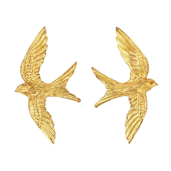 Zoe & Morgan x Walker & Hall Songbird Earrings - Gold Plated - Earrings - Walker & Hall
