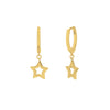 Boh Runga Super Star Huggie Earrings - Gold Plated - Walker & Hall