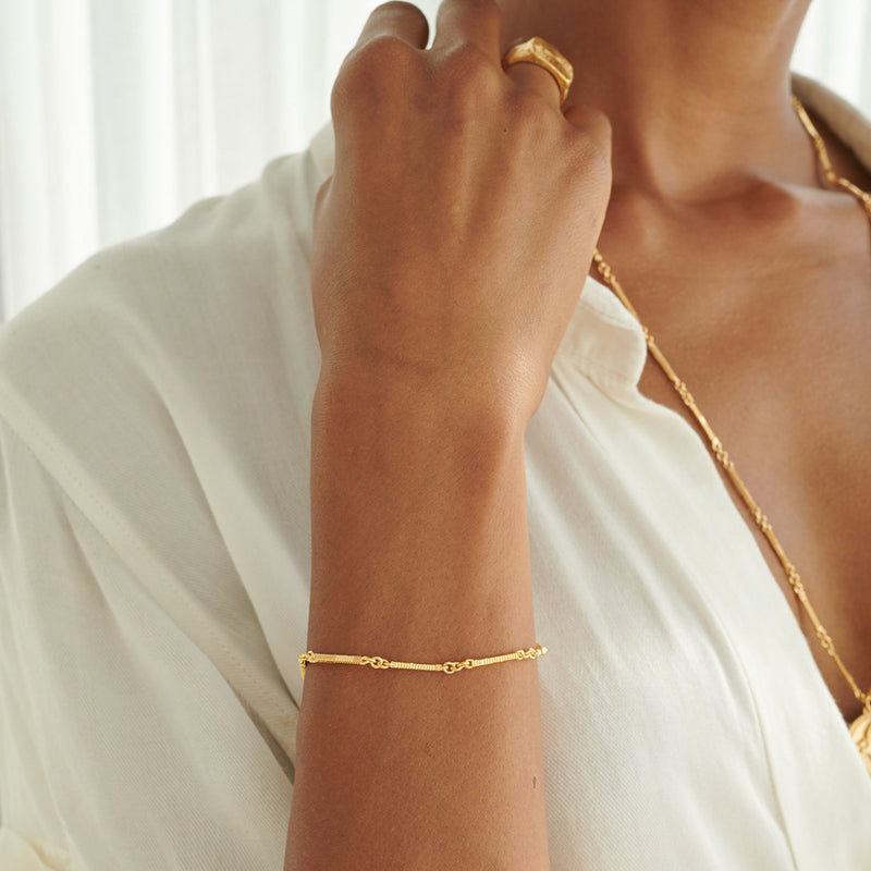 Zoe & Morgan Ameena Bracelet - Gold Plated-Bracelet-Walker & Hall