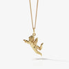 Meadowlark Cherub Charm Necklace - Gold Plated - Necklace - Walker & Hall