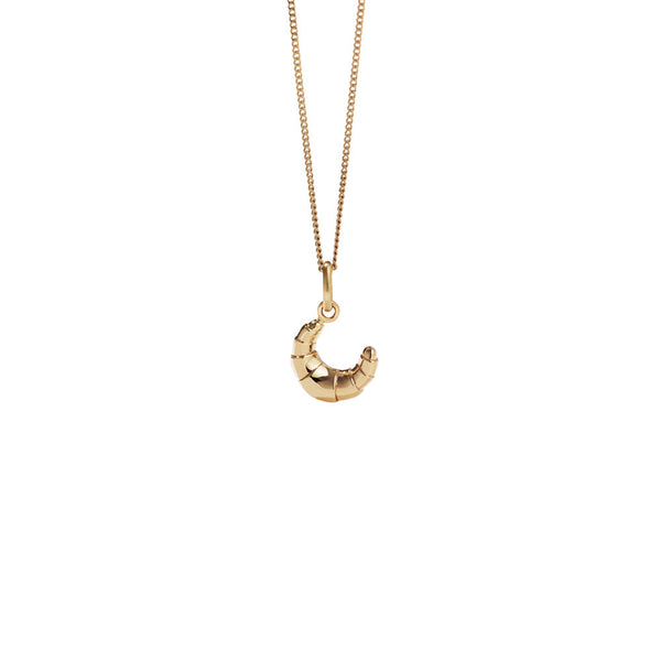 Meadowlark Croissant Charm Necklace - Gold Plated - Necklace - Walker & Hall