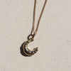 Meadowlark Croissant Charm Necklace - Gold Plated - Necklace - Walker & Hall