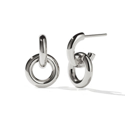 Meadowlark Deux Halo Earrings - Sterling Silver - Earrings - Walker & Hall