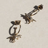 Meadowlark Dinosaur Signature Hoop Earrings - Sterling Silver - Earrings - Walker & Hall