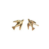 Meadowlark Dove Stud Earrings - Gold Plated - Earrings - Walker & Hall