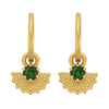 Zoe & Morgan Eos Earrings - Gold Plated & Chrome Diopside - Earrings - Walker & Hall