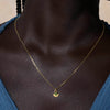 Zoe & Morgan EOS Pendant  - Gold Plated & Chrome Diopside - Necklace - Walker & Hall