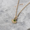 Zoe & Morgan EOS Pendant  - Gold Plated & Chrome Diopside - Necklace - Walker & Hall