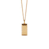 Meadowlark Gold Bar Charm Necklace - Gold Plated - Necklace - Walker & Hall