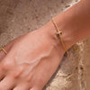 Zoe & Morgan Izil Bracelet - Gold Plated & White Zircon - Bracelet - Walker & Hall