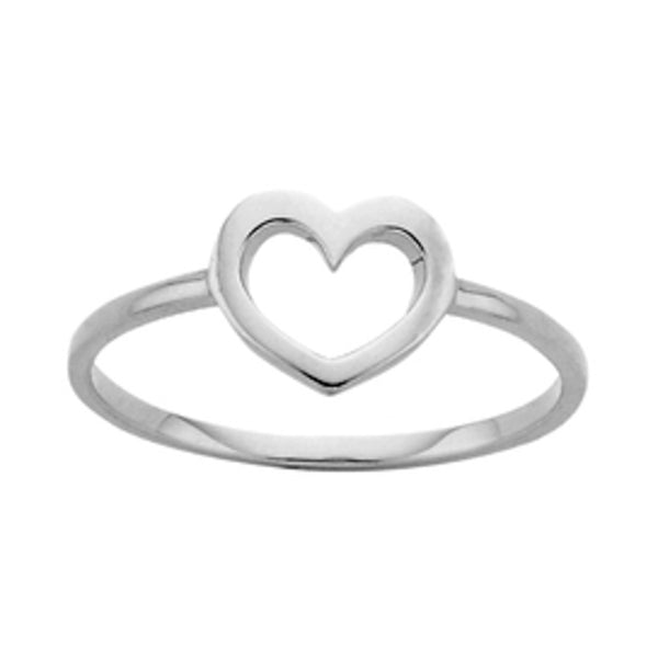 Karen Walker Mini Heart Ring - Sterling Silver - Walker & Hall