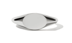 Meadowlark Mini Melrose Signet Ring - Sterling Silver - Ring - Walker & Hall