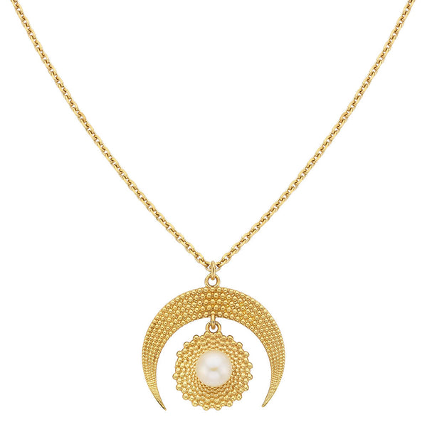 Zoe & Morgan Selene Pendant - Gold Plated - Necklace - Walker & Hall