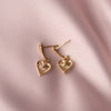 Zoe & Morgan x Walker & Hall Mini Sweet Heart Earrings - Gold Plated - Walker & Hall