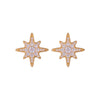 Boh Runga Starburst Stud Earrings- Gold Plated & Cubic Zirconia - Walker & Hall